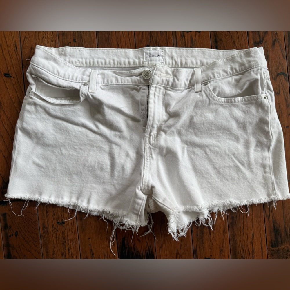 Hudson Kenzie White Cut Off Shorts